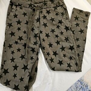 Venti6 skinny  army green pants